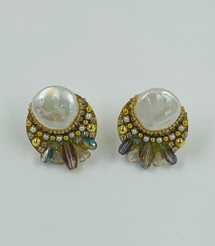 Earrings Beaded Royal